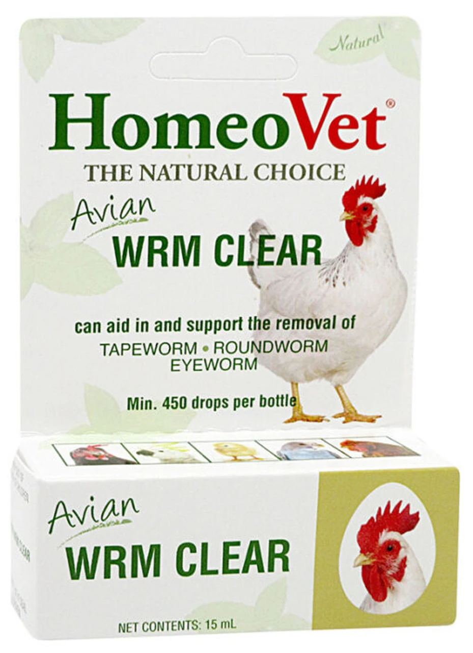HomeoPet Avian Worm Clear, 15ml