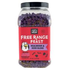 Happy Hen Treats Free Range Feast, Mealworms And Herbs