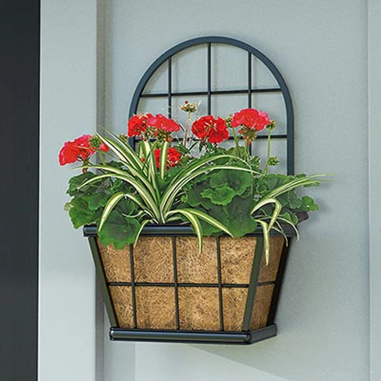 Panacea Modern Farmhouse Wall Planter W/Trellis - Billede 2