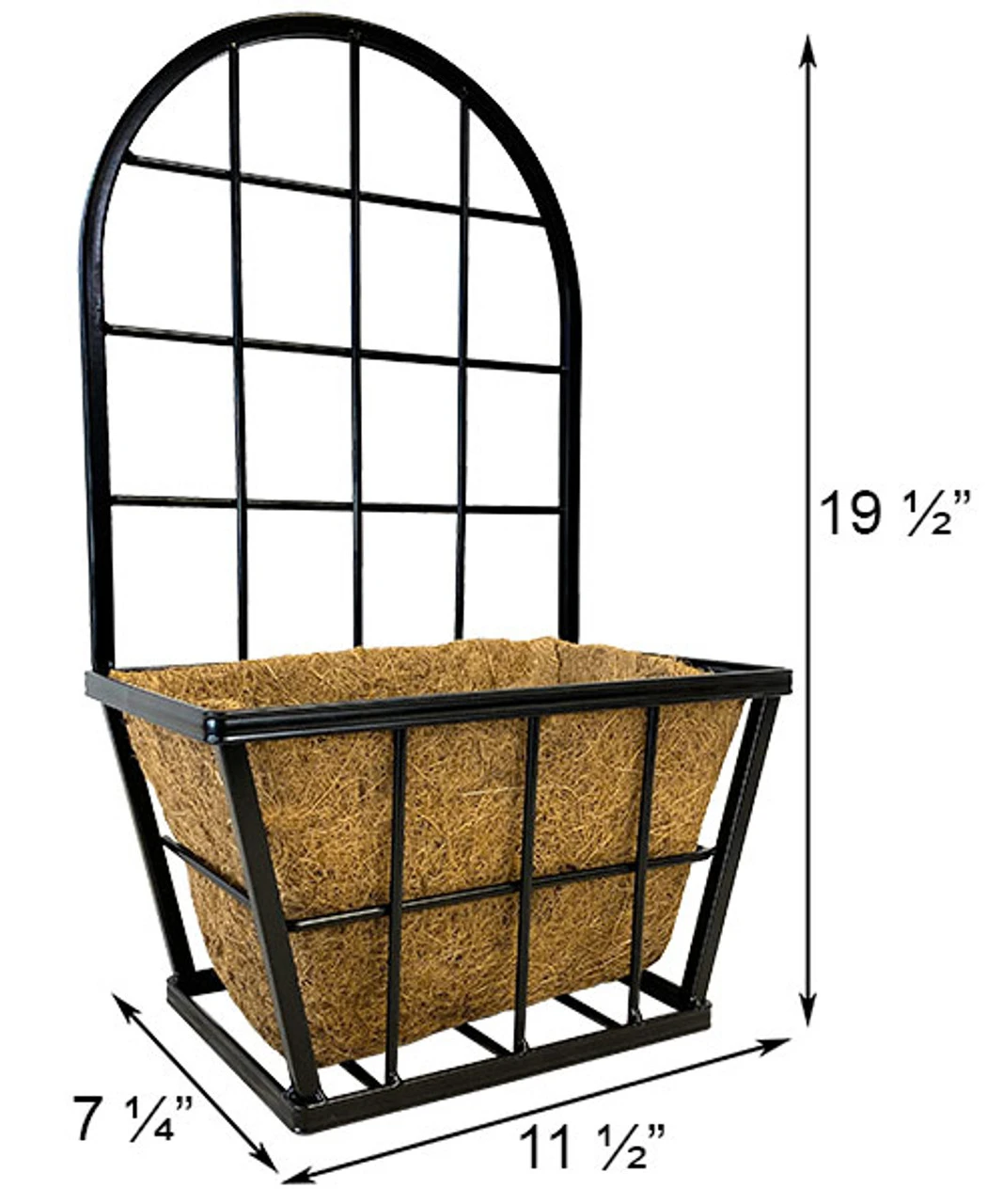 Panacea Modern Farmhouse Wall Planter W/Trellis