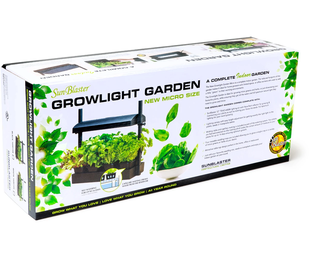 SunBlaster Micro T5 Grow Light Garden, Black - Billede 2