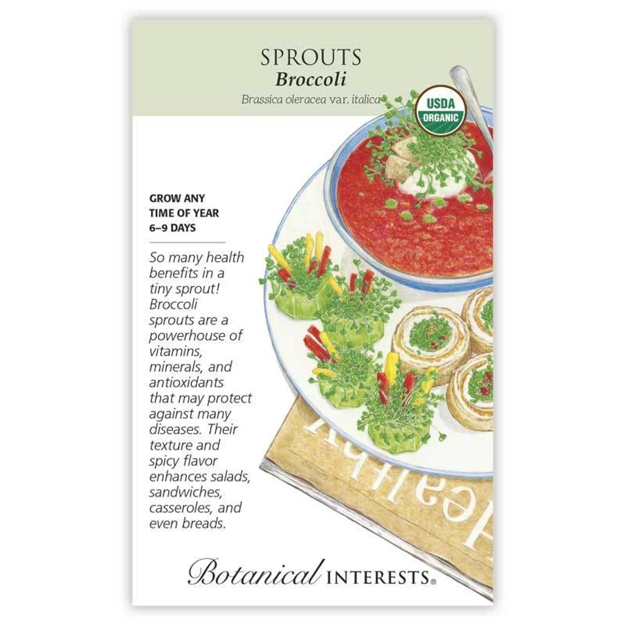 Botanical Interest Broccoli Sprouts Seeds