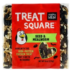 Happy Hen Treats, Square, Seeds And Mealworms, 6oz