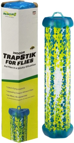 Rescue TrapStik For Flies Indoor Hanging Fly Trap