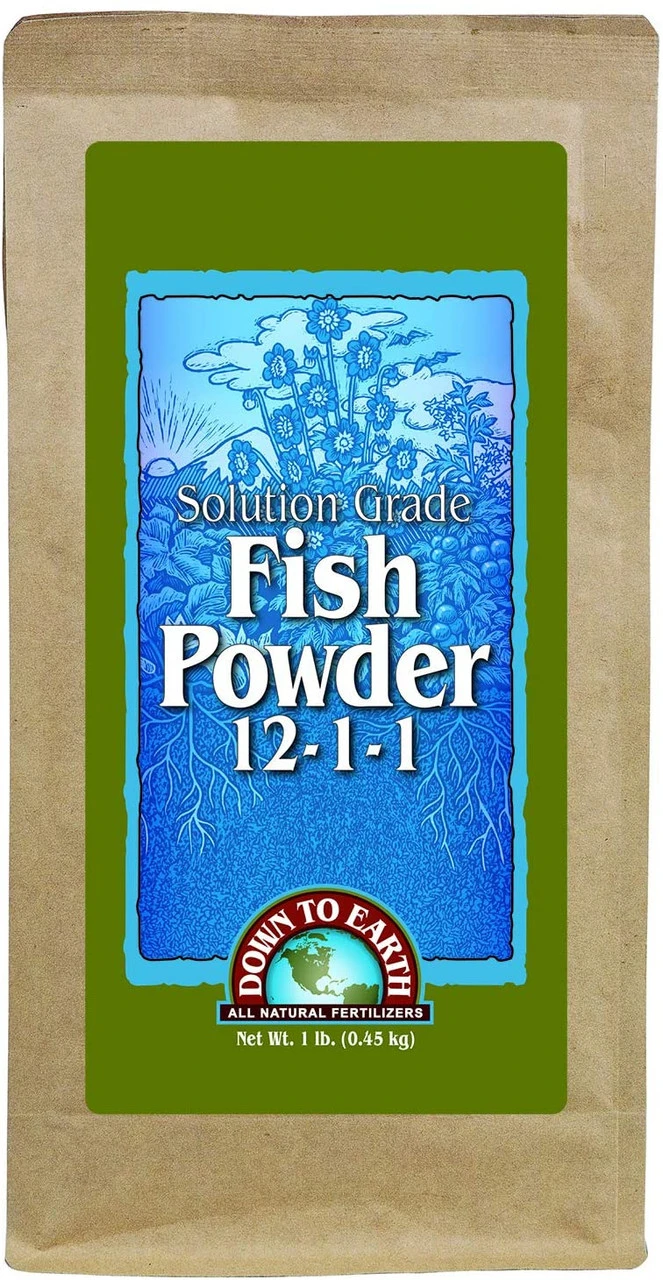 Down To Earth Fish Powder 12-1-1, 1 Lb
