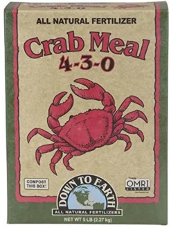 Down To Earth Crab Meal Fertilizer Mix 4-3-0, 5 Lb