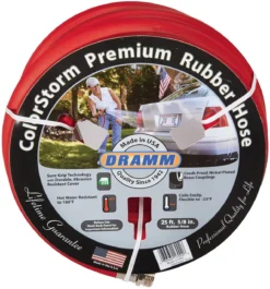Dramm ColorStorm Rubber Garden Hose, Red