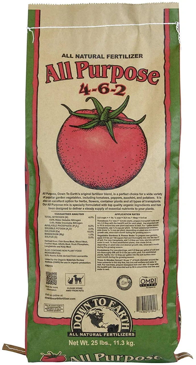 Down To Earth Organic All Purpose Fertilizer Mix 4-6-2 - Billede 3
