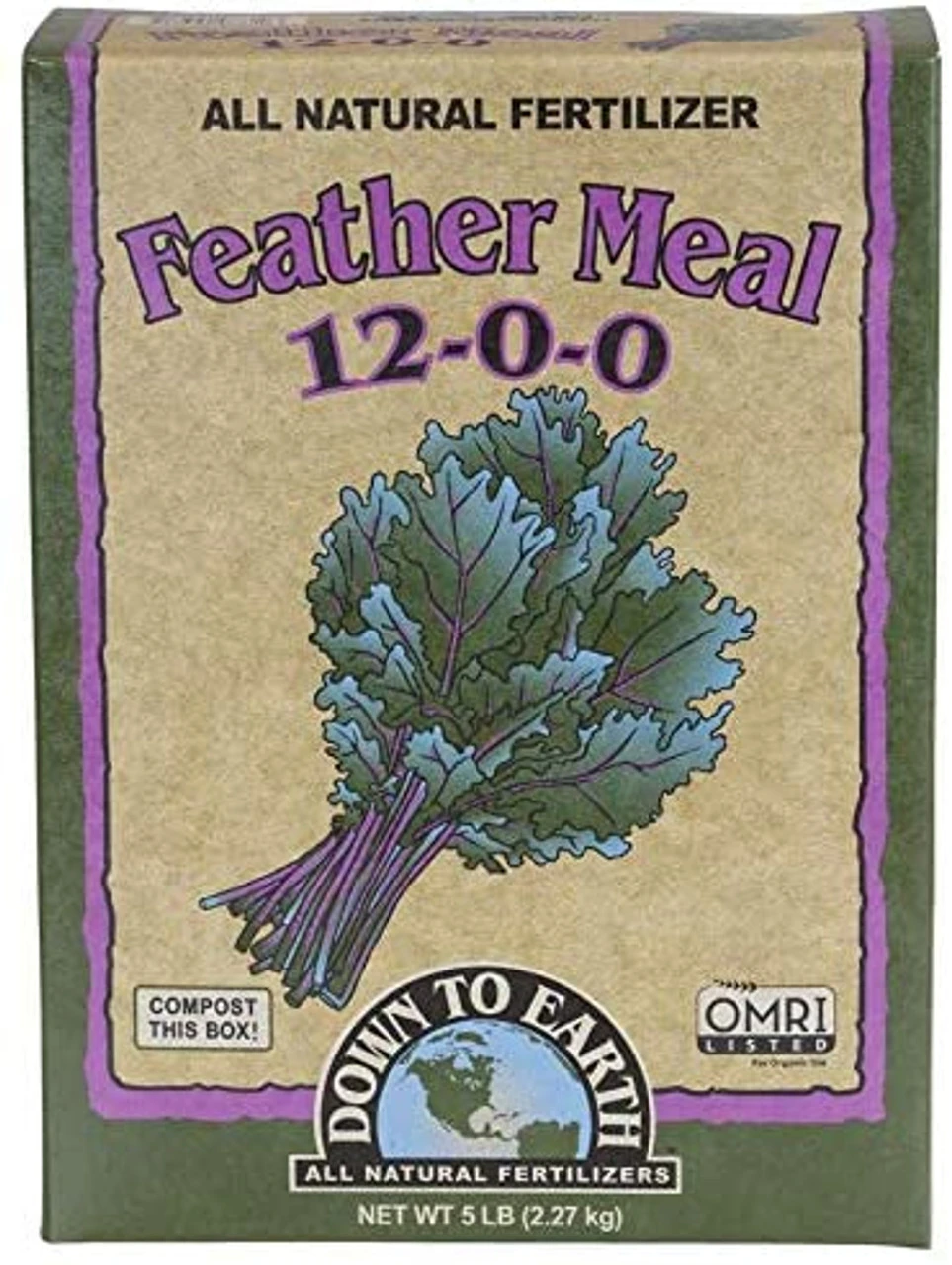 Down To Earth Feather Meal Fertilizer Mix 12-0-0