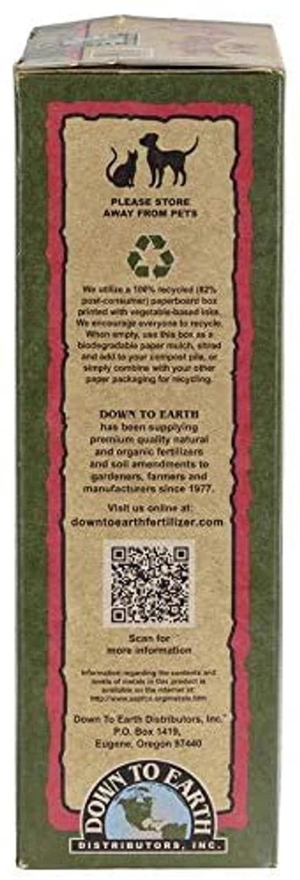 Down To Earth Crab Meal Fertilizer Mix 4-3-0, 5 Lb - Billede 3