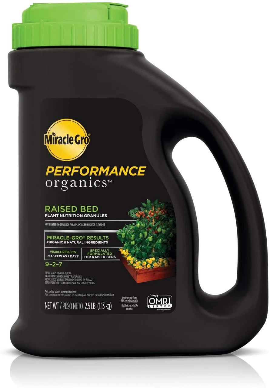 Miracle-Gro Performance Organics Raised Bed Plant Nutrition Granules, 2.5Lb