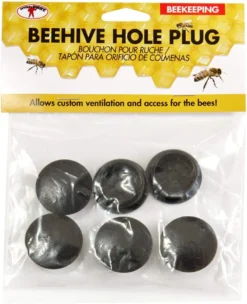 Little Giant Beehive Hole Plug Plastic Hive Hole Cover, 6pk