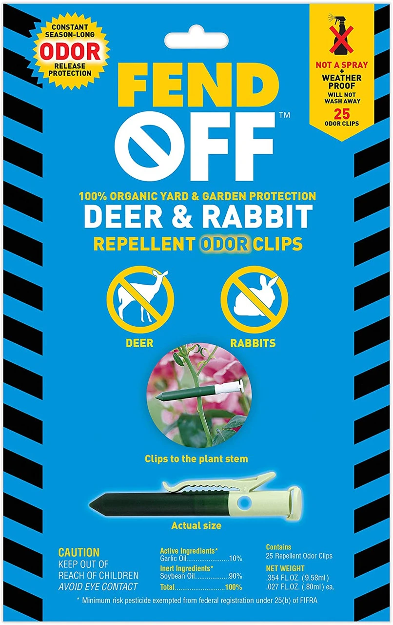 Fend Off Deer/Rabbit Organic Odor Clips