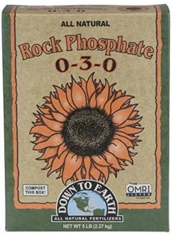Down To Earth Rock Phosphate Fertilizer 0-3-0, 5 Lb