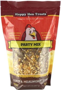 Happy Hen Treats Party Mix Mealworm And Corn, 2 Lb