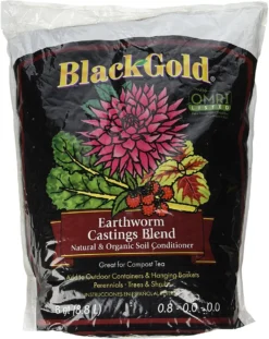Black Gold Earthworm Castings, 8qt
