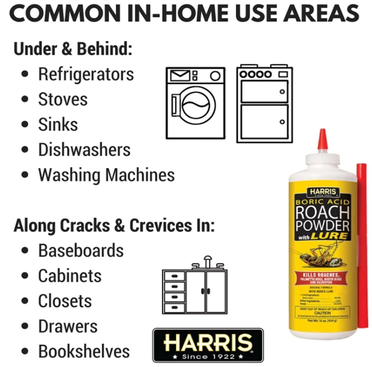 Harris Boric Acid 99% Powder, 16oz - Billede 4