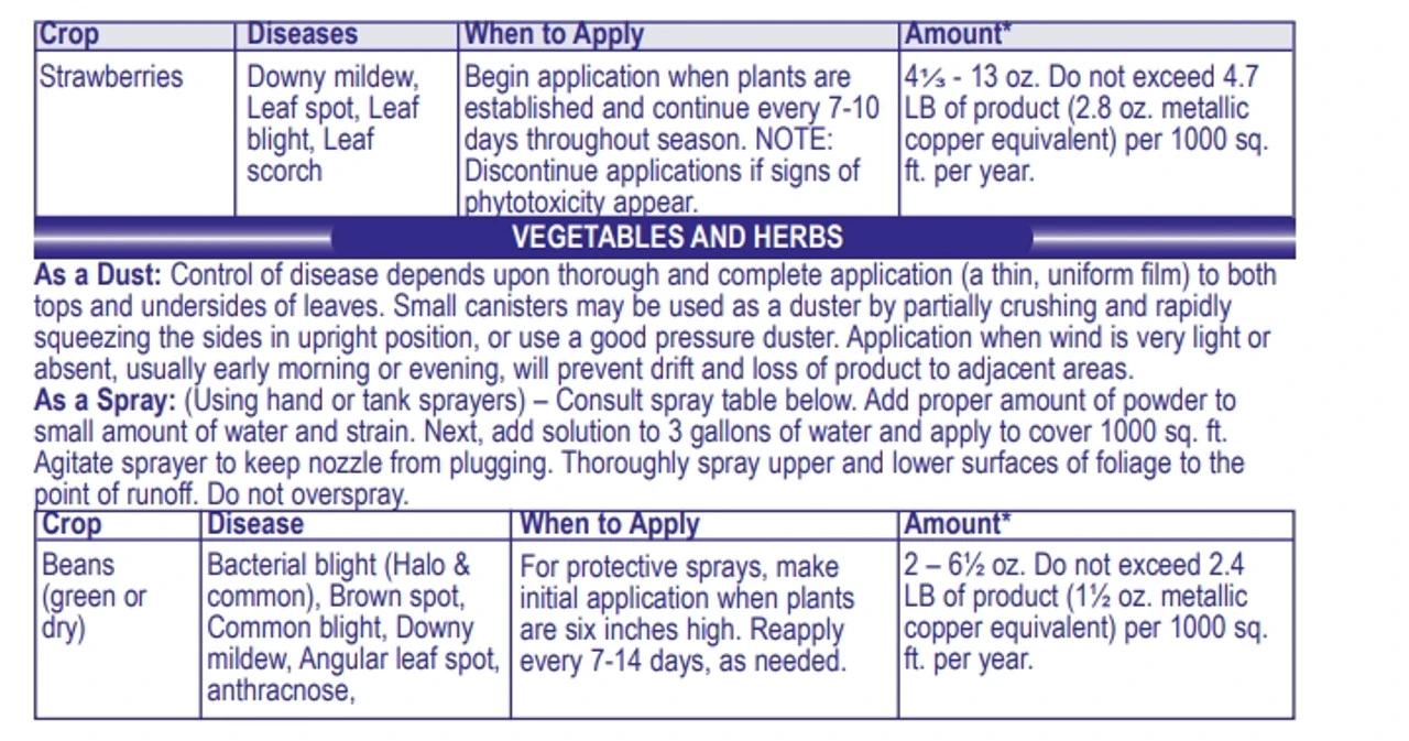 Bonide Ready To Use Copper Fungicide Dust Bordeaux - Billede 8