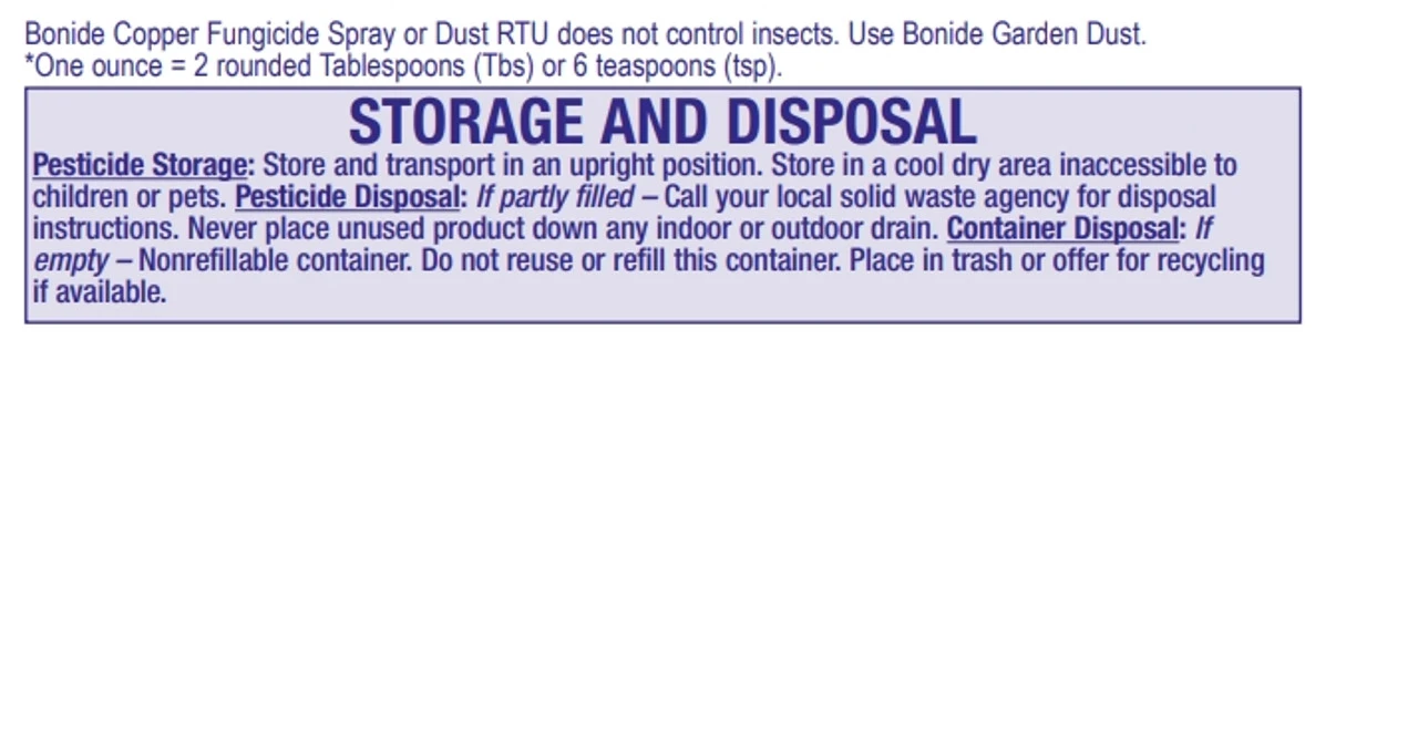 Bonide Ready To Use Copper Fungicide Dust Bordeaux - Billede 14
