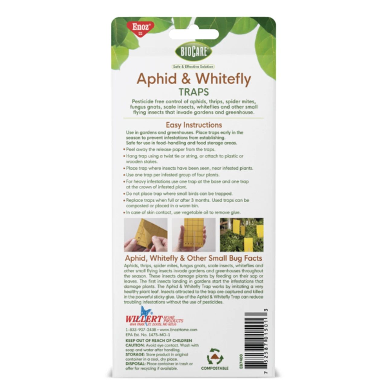 BioCare Aphid And Whitefly Trap, 4 Pack - Billede 2