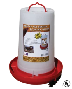 Farm Innovators Heated Poultry Fountain, 3 Gallon