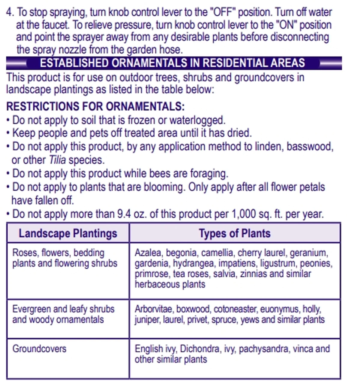 Bonide Systemic Ready To Use Hose End Insect Spray, 32z - Billede 5